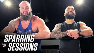 Braun Strowman & Ricochet train in WrestleMania sparring session