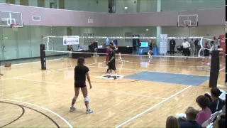 A Great Serving and Receiving Drill from John Dunning! - Volleyball 2015 #30