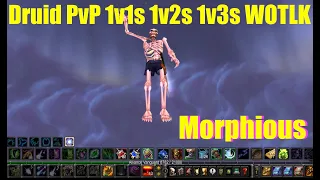 Druid PvP 1v1s 1v2s 1v3s - WOTLK - Morphious Goes North - Part 1 - w/ Commentary