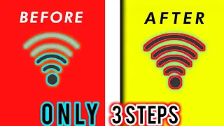How to Fix low WiFi Signal -- Only 3 Steps!! 😱