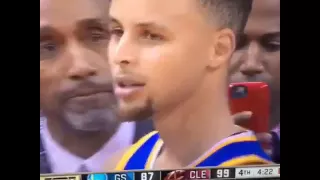 Stephen curry fouls out of game 6 and points at lebron and says "I'm coming for you"