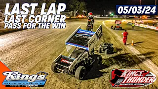 Last Lap Drama: Epic Slide Job for the Win! A-Main Kings of Thunder Kings Speedway 5/3/24