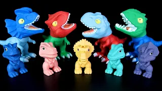 9 DINOSAURS: GODZILLA VS T-REX, SPINOSAURUS, CARNOTAURUS, INDOMINUS REX, PARASAUROLOPHUS-ASMR-221116