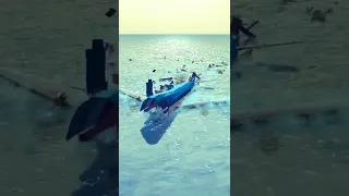 Plane Brutally Crashing In Water