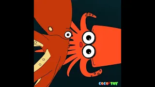 If a giant octopus and a giant squid fight, who will win? 2 #Shorts ㅣCoCosToy