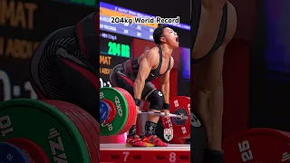 Rahmat Erwin Abdullah (73kg 🇮🇩) 204kg / 450lbs C&J World Record Slow Motion! #weightlifting