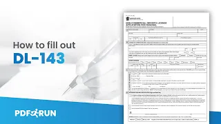 How to Fill Out DL-143 Online | PDFRun