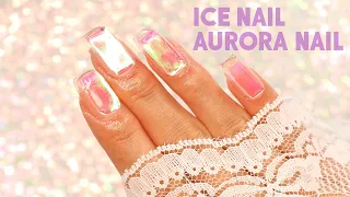 Aurora Nails / 🧊 Ice Cube Iridescent Gel Nail Tutorial at Home 💅I Kaylee Rouge