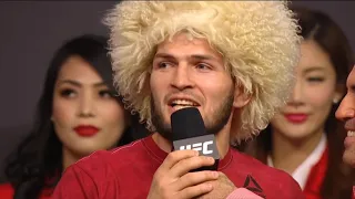 Khabib Nurmagomedov - Tomorrow night, I'm gonna smash your boy