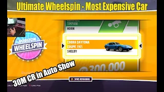 Forza Horizon 5 Ultimate Wheelspin - Most Expensive Car 30M CR - 1965 Shelby Cobra Daytona Coupe