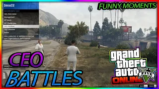 GTA 5 Online - Funny And Random Gameplay Moments w / Friends # 3 (GTA V Online) | CEO BATTLES
