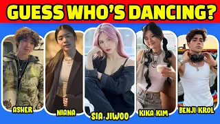 Guess Who's Dancing? Viral Tiktok 2023|Sia Jiwoo, Kika Kim, Niana Guerrero, Benji Krol, Homa, Raides