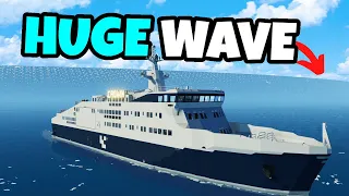 MASSIVE TSUNAMI Sinks Nuclear Ferry Ship | Stormworks Sinking Ship