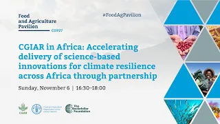 CGIAR in Africa: Accelerating delivery of innovations for climate resilience across Africa