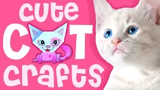 5 Cute Cat Crafts to Make at Home 🐱 DIY Ideas with Cats & Kittens on Box Yourself