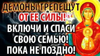 ВКЛЮЧИ И СПАСИ СВОЮ СЕМЬЮ! Бесы не выносят эту Сильную Молитву Акафист Богородице Знамение Абалацкая