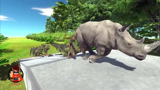 Modern Mammals Escape from Deinonychus - ARBS- Animal Revolt Battle Simulator