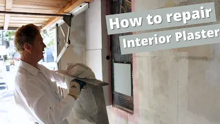 Repair Interior electrical or plumbing holes.