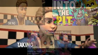 FNAF - INTO THE PIT SONG LYRIC VIDEO - Dawko & DHeusta [VOCAL COVER  MASH-UP]#862
