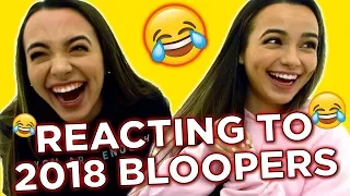 REACTING TO 2018 BLOOPERS - MERRELL TWINS LIVE