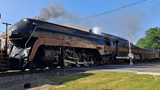 N&W 611 on its ferry move back to Roanoke!!!!! 06/01/2023