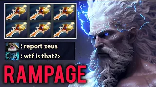 NEW META 7.35 Zeus 6 Rapiers WTF +125% Magic Rampage Dota 2