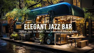 Smooth Jazz Bar Vibes with Saxophone & Piano 🎷 Cozy Bar Ambience to Work, Study