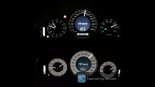 CLK 500 5.5  0-255km/h Stock vs headers