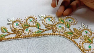 Latest blouse designs ||
blouse back design || #aariembroidery2_0