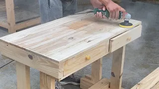 Amazing Ideas For Wood Pallet Recycling | How To Build A Student Desk From Wooden Pallets.