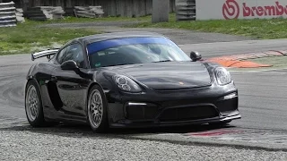 Porsche Cayman GT4 Clubsport Race Car Sound - Accelerations, Fly bys & Downshifts