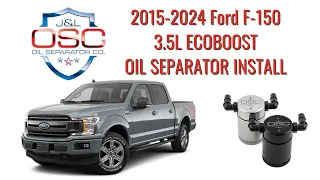 J&L Oil Separator Co. 2015-2024 F-150 3.5L EcoBoost Oil Separator Install 3016P