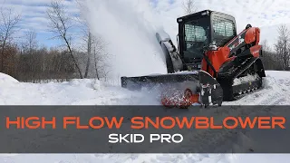 Snow Problem? NO PROBLEM! High Flow Snowblower from Skid Pro