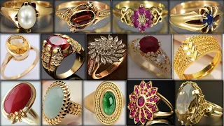 Latest Gold Ring Designs For Women 2024 | Girls Gold Stone Rings With Price | New Gold diamond Rings