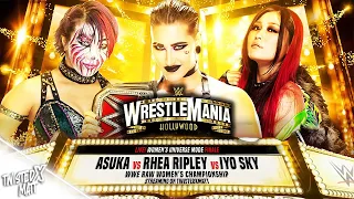 WWE: Rhea Ripley vs Asuka vs Iyo Sky Wrestlemania Hype Promo (2K23 Universe)