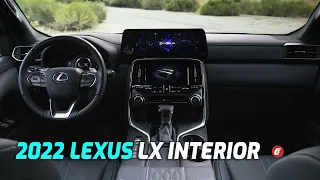 2022 Lexus LX 600 Interior First Look