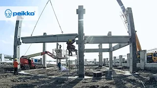 Precast frame construction in China with Peikko's bolted connections