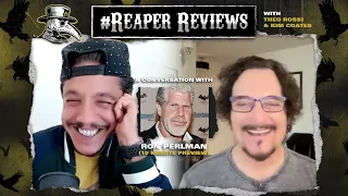 A preview of our Conversation with Ron Perlman | ReaperReviews with Theo Rossi and Kim Coates