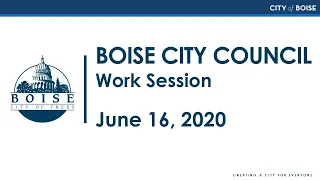 City Council Work Session - 6/16/2020
