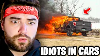 KingWoolz Reacts to IDIOTS IN CARS 108!! (REAL Footage)