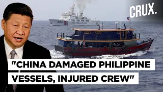 Philippines Says China Coast Guard Rammed, Water Cannoned Vessels Amid South China Sea Tensions
