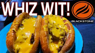 IS THE PHILLY CHEESESTEAK BETTER WITH CHEEZ WHIZ OR WITHOUT? BLACKSTONE GRIDDLE COOKING WIT WHIZ!