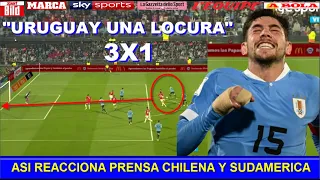 ASI REACCIONA PRENSA CHILENA Y SUDAMERICANA a VICTORIA de URUGUAY vs CHILE