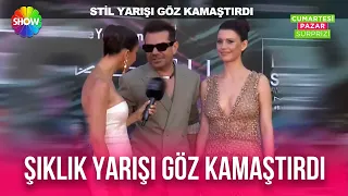 Beren Saat'in güzelliğiyle baş döndürdüğü törenden manzaralar...