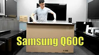 Samsung Q60C QLED 2023 Unboxing, Setup and 4K 60fps Demos