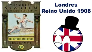 RESUMEN DE LOS JUEGOS OLÍMPICOS FUTBOL LONDRES 1908 (Countryball)