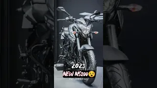 New 2023 model ns200 with USD fork and GEAR Indicator😍#ns200shorts #ns200lover #ns200 #ns200bike