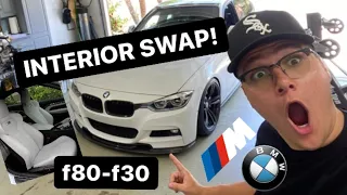 Swapping BMW F80 M3 Interior in my 340i f30!