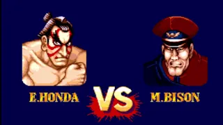 E. HONDA vs M.BISON - Street Fighter ll