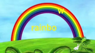 Learn the ABCs in Lower-Case: "r" is for rabbit and rainbow